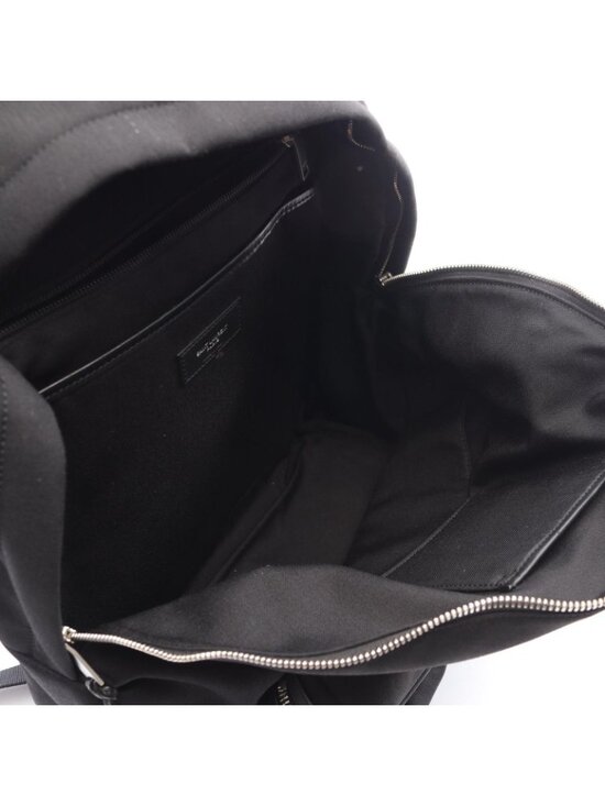 Saint Laurent Paris Backpack City Black Canvas Leather main image 8